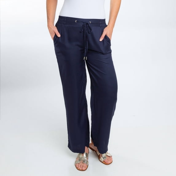Elsie & Zoey Casey Midnight XL Adjustable Wide Leg Pant for Women