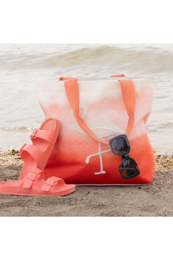 Maui Water Resistant Hand Embroidered Beach Tote Bag for Women