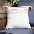 thumbnail image 1 of Elsie & Zoey Tylanne 18X18" Handwoven Striped Indoor/Outdoor Throw Pillow for Women, 1 of 4