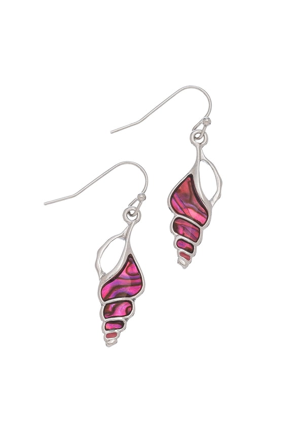Women's Abalone Conk Shell Earrings