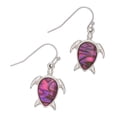 thumbnail image 1 of Elsie & Zoey Women's Abalone Sea Turtle Earrings, 1 of 2