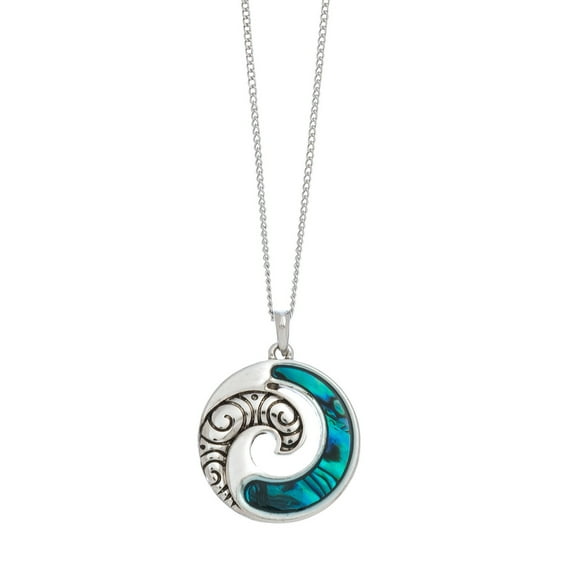 Elsie & Zoey Women's Abalone Shell 16" Pendant Necklace