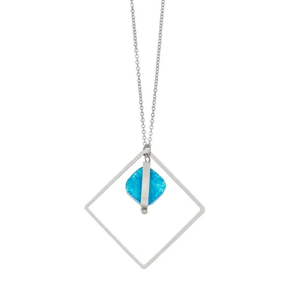 Elsie & Zoey Women's Sea Glass 18" Pendant Necklace