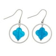 thumbnail image 1 of Elsie & Zoey Women's Sea Glass Drop Earrings, 1 of 2