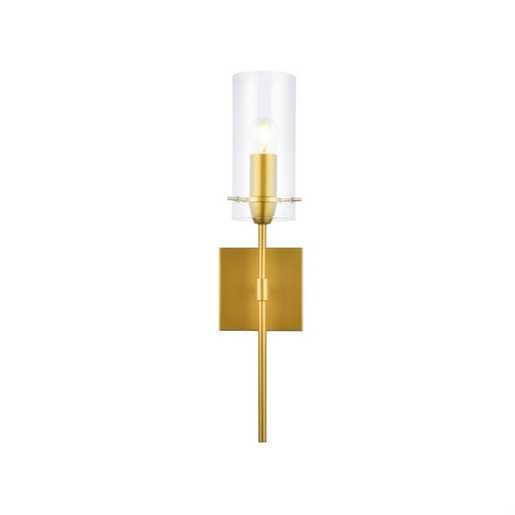 Elsreth 1 light brass wall sconce