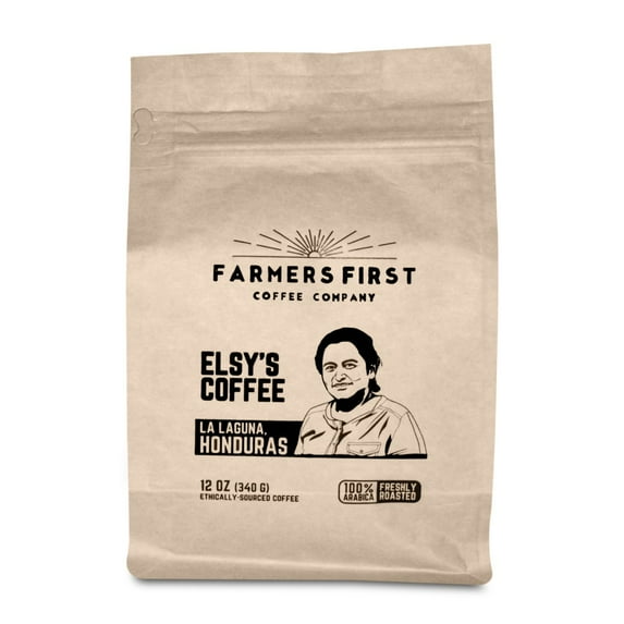 Elsy's Coffee, Medium Roast Ground Coffee, Direct Trade, 12 Ounce Farmer Direct