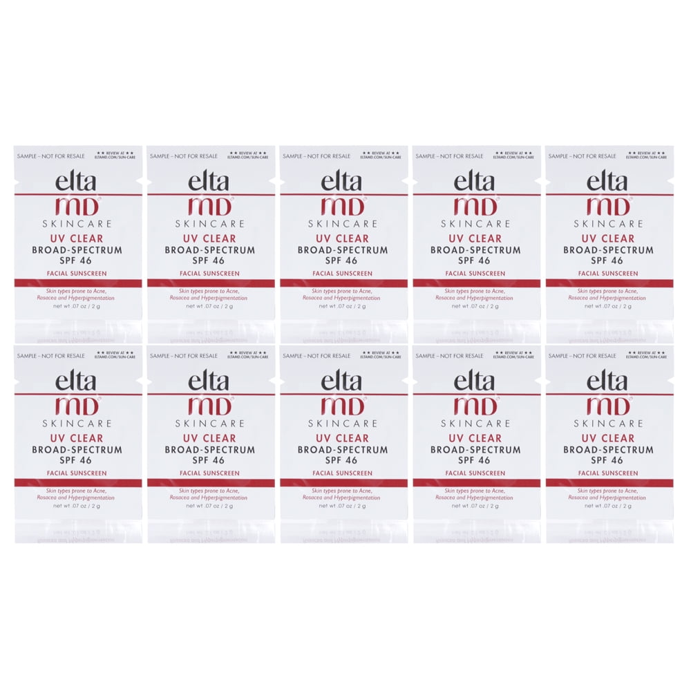 ELTAMD Elta MD UV Clear Broad Spectrum Sunscreen SPF 46 0.07oz/2g Sample Set of 10