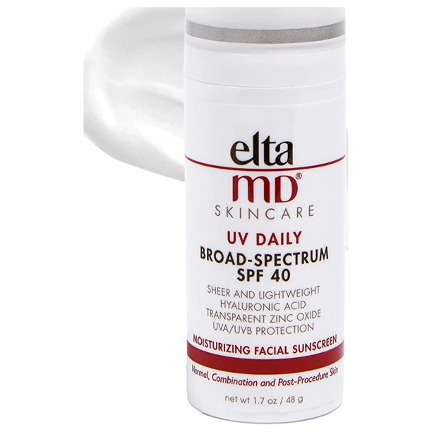 Elta Md UV Daily Broad Spectrum SPF 40 Sunscreen Moisturizer Face Cream,1.7 oz