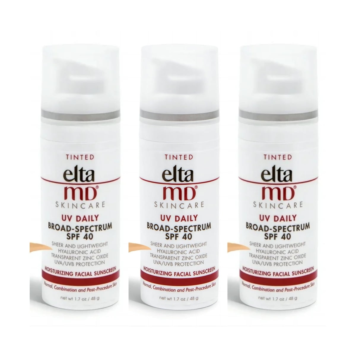 EltaM´DUV Daily Tinted SPF 40 Face Sunscreen Moisturizer , Daily
