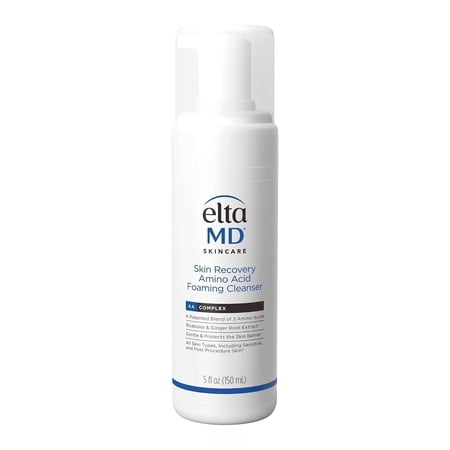 EltaMD Skin Recovery Amino Acid Foaming Facial Cleanser, Gentle Face Cleanser for Sensitive Skin, 5oz bottle