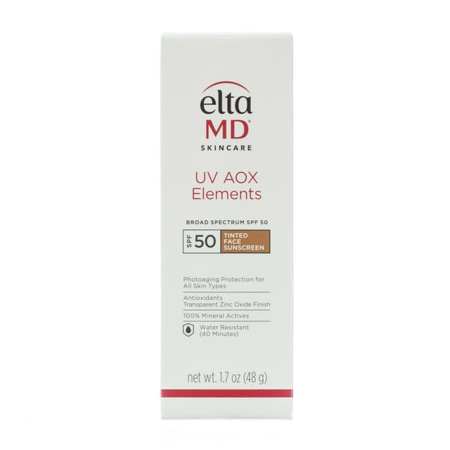 EltaMD UV AOX Elements Broad Spectrum SPF 50 Tinted Facial Sunscreen 1.7oz (48g)