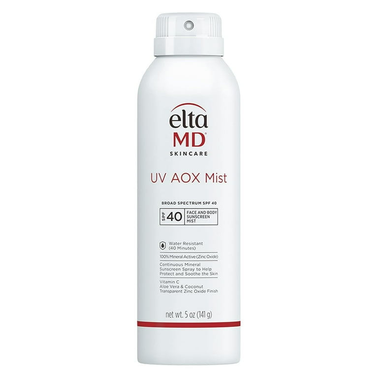 EltaMD UV AOX Mist Mineral Sunscreen Spray, SPF 40 Spray Sunscreen