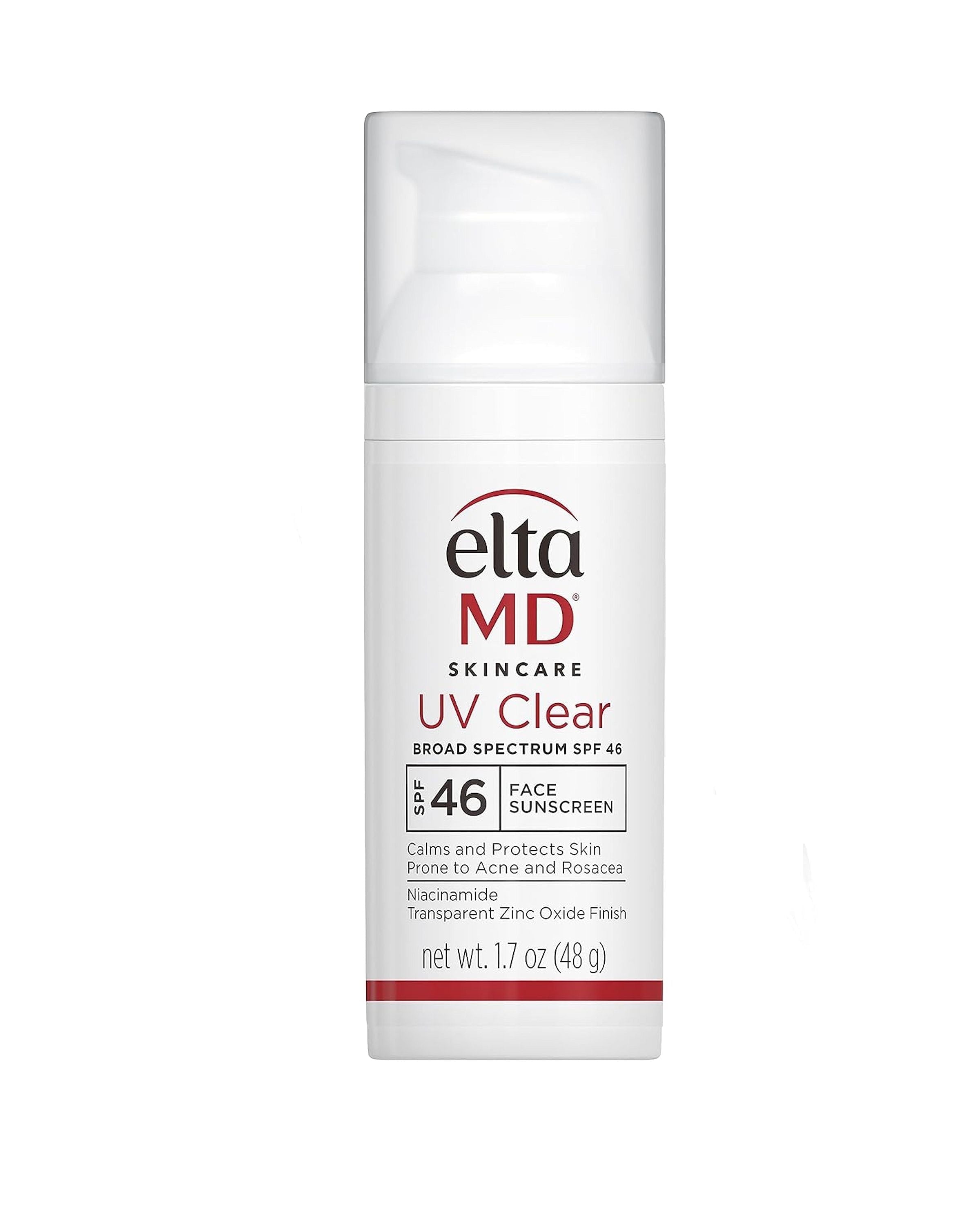EltaMD UV Clear SPF 46 Facial Sunscreen, Broad Spectrum, Moisturizing ...