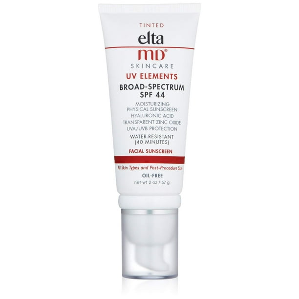 EltaMD UV Elements Tinted Facial Sunscreen BroadSpectrum SPF 44, WaterResistant, Oilfree