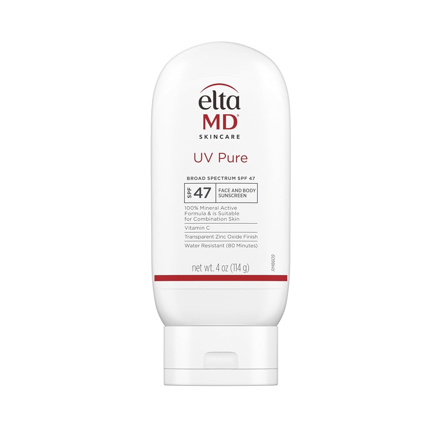 EltaMD UV Pure Face and Body Sunscreen, SPF 47 Mineral Sunscreen for Kids and Adults, Water Resistant Up to 80 Minutes, 4.0 oz Sun Screen Tube