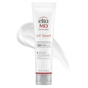 EltaMD UV Sport Sunscreen Lotion SPF 50 - Face Sunscreen SPF 50, Body, Water & Sweat Resistant, Oil-Free Zinc Oxide Formula, Size 3 Ounce Pack of 1