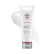 EltaMD UV Sport Sunscreen Lotion, SPF 50 Body Sunscreen, Water and Sweat Resistant, Oil-Free, Zinc Oxide Formula, 8 oz Tube