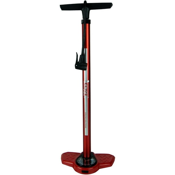 Eltin Track Pump Aluminium Pro Red - High-Performance Bicycle Floor Pump