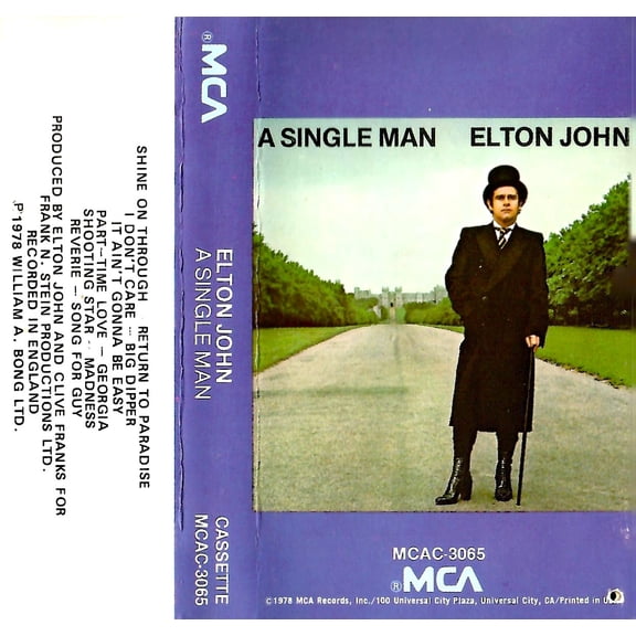 Elton John  A Single Man (Cassette)