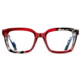 thumbnail image 1 of Elton John Pop Specs Reading Glasses - Red Remix 1.25, Rectangle Frame, 1 of 6