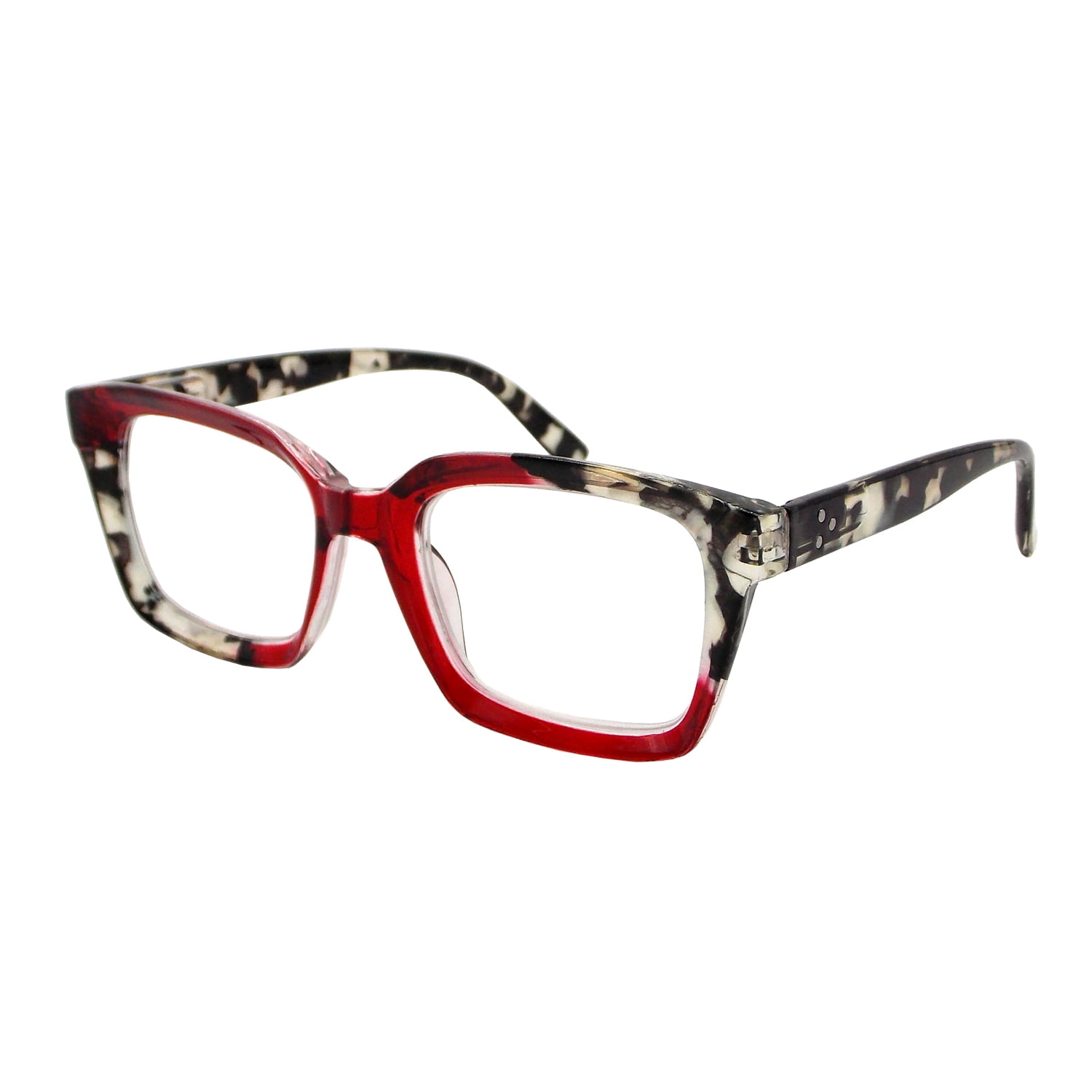Elton John Pop Specs Reading Glasses Red Remix 2.50, Rectangle Frame
