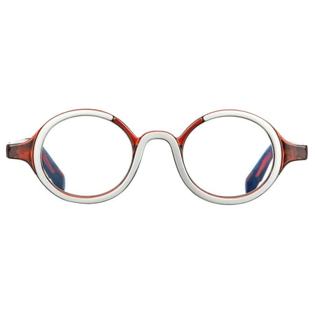 Elton John Pop Specs Reading Glasses - Two Tone Mash Up 1.25, Circle Frame