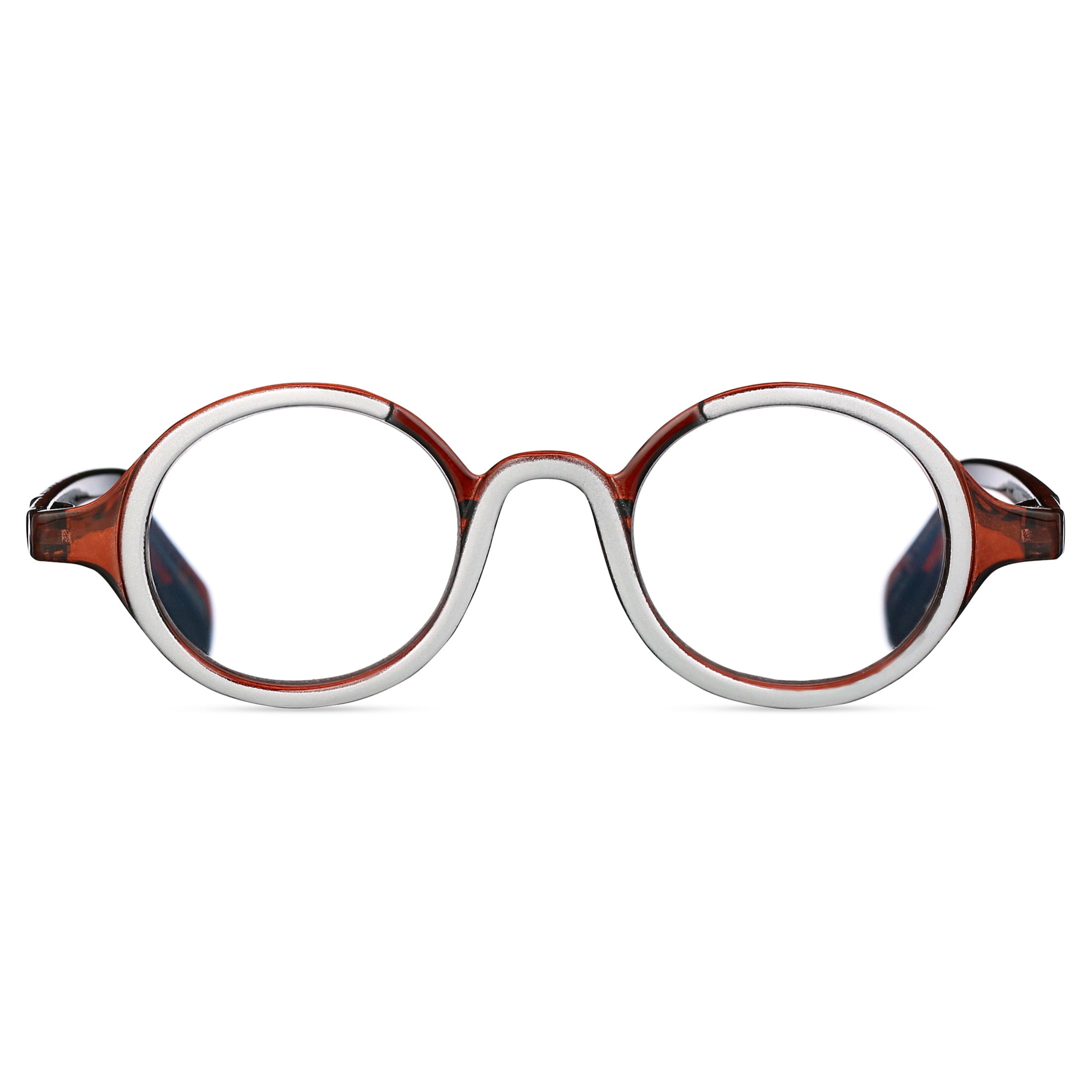 Elton John Pop Specs Reading Glasses - Two Tone Mash Up 1.50, Circle Frame