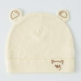 thumbnail image 1 of Eltusu Baby Boys Beanie Hats, Cotton Cute Thermal Stretch Winter Hats Yellow Size 4-12 Months, 1 of 2