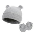 thumbnail image 1 of Eltusu Baby Boys Hats and Gloves Sets, 2 Pieces Stretch Warm Beanies and Gloves Sets 6-12 Months Size cotton, 1 of 2