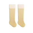 thumbnail image 1 of Eltusu Baby Girls Knee High Socks, Tight Stretch Cotton Winter School Uniform Socks Yellow Size 1-3 T, 1 of 3