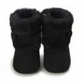 thumbnail image 1 of Eltusu Baby Girls Snow Boots, Soft Windproof No Slip Thermal Winter Booties Black Size 12-18 Months, 1 of 5