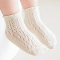 thumbnail image 1 of Eltusu Baby Girls Socks, Solid Color Soft Cotton Stretch Mid-Calf Socks Beige Size 1-3 T, 1 of 3