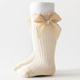 thumbnail image 1 of Eltusu Baby Girls Socks, Stretch Tight Dance Cotton School Uniform Socks Khaki Size 1-2 T, 1 of 2