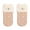 thumbnail image 1 of Eltusu Baby Girls Thermal Socks, Comfort Soft Cotton Mid-Calf Winter Socks Pink Size 0-6 Months, 1 of 2