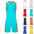 thumbnail image 1 of Eltusu Boys Basketball Outfit Sets, Elastic Waist Sports Sleeveless Shirts and Shorts Sets Green Size 10-12 T, 1 of 8