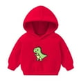 thumbnail image 1 of Eltusu Girls Casual Hoodies, Loose Printed Pullover Long Sleeve Girls Sweatshirts Red Size 6 T, 1 of 2