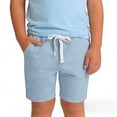 thumbnail image 1 of Eltusu Boys Cotton Athletic Shorts, Loose Fit Casual Soft Elastic Waist Summer Shorts Light Blue Size 2-3 T, 1 of 6