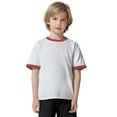 thumbnail image 1 of Eltusu Boys Cotton T-shirts, Breathable Pullover Crewneck Short Sleeve Kids Tops Pink Size 12-13 T, 1 of 3