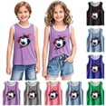 thumbnail image 1 of Eltusu Boys Cotton Tank Tops, Sleeveless Sports Crew Neck Relaxed Fit Workout Tops Black Size 10-12 T, 1 of 4