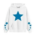 thumbnail image 1 of Eltusu Boys Fall Hoodies, Long Sleeve Loose Printed Pullover Boys Sweatshirts White Size 9-10 T, 1 of 4