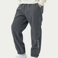thumbnail image 1 of Eltusu Boys Fleece Sweatpants, Elastic Waist Thermal Spring Fall Casual Athletic Joggers Gray Size 12-13 T, 1 of 3