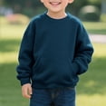 thumbnail image 1 of Eltusu Boys Hoodies, Casual Solid Color Sports Pullover Long Sleeve Sweatshirts Blue Size 9-10 T, 1 of 4