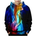 thumbnail image 1 of Eltusu Boys Hoodies, Loose Fashion Long Sleeve Soft Pullover Sweatshirts Black Size 9-10 T, 1 of 3