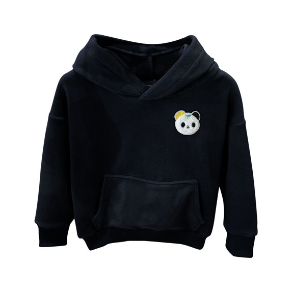 Eltusu Boys Hoodies, Loose Long Sleeve Pullover Casual Boys Sweatshirts Black Size 13-14 T