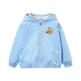 thumbnail image 1 of Eltusu Boys Jackets, Printed Hooded Waterproof Windproof Outerwear with Pockets Blue Size 7-8 T, 1 of 7