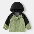 thumbnail image 1 of Eltusu Boys Jackets, Waterproof Hooded Zipper Windproof Spring Fall Outerwear Green Size 7 T, 1 of 3