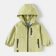 thumbnail image 1 of Eltusu Boys Jackets, Windproof Hooded Waterproof Casual Spring Fall Outerwear Green Size 9-10 T, 1 of 2