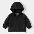 thumbnail image 1 of Eltusu Boys Jackets, Windproof Waterproof Hooded Casual Spring Fall Outerwear Black Size 5-6 T, 1 of 2
