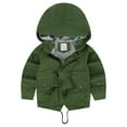 thumbnail image 1 of Eltusu Boys Jackets with Zipper, Windproof Hooded Waterproof Casual Spring Fall Outerwear Army Green Size 7-8 T, 1 of 8
