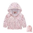 thumbnail image 1 of Eltusu Boys Jackets with Zipper, Windproof Hooded Waterproof Lightweight Spring Fall Outerwear Pink Size 7 T, 1 of 8